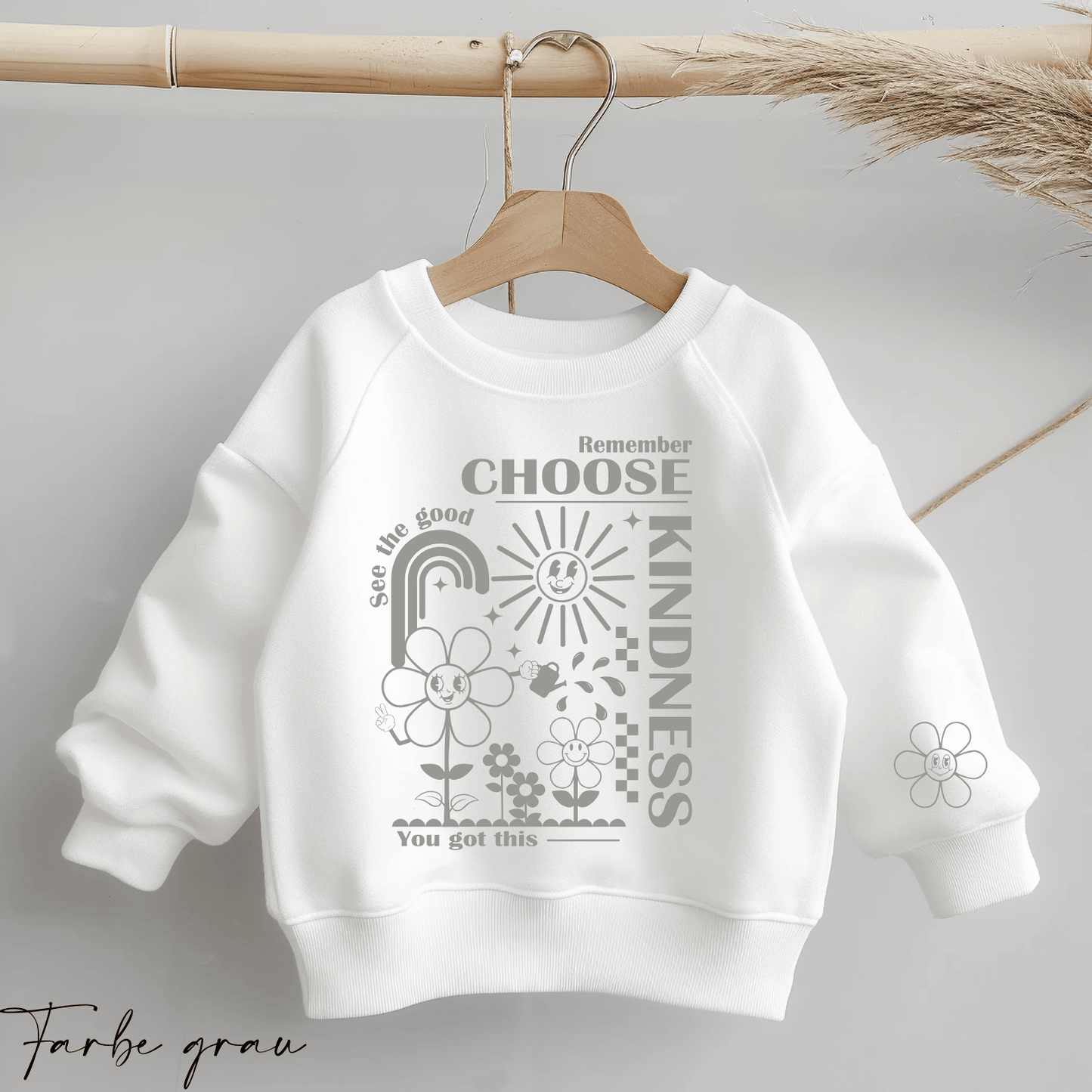 Choose Kindness- Statement Spruch | Bügelbild 2-Teilig