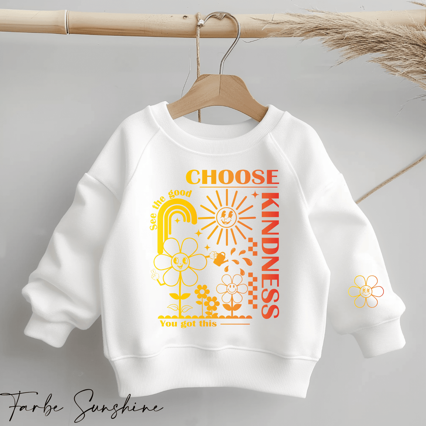 Choose Kindness- Statement Spruch | Bügelbild 2-Teilig