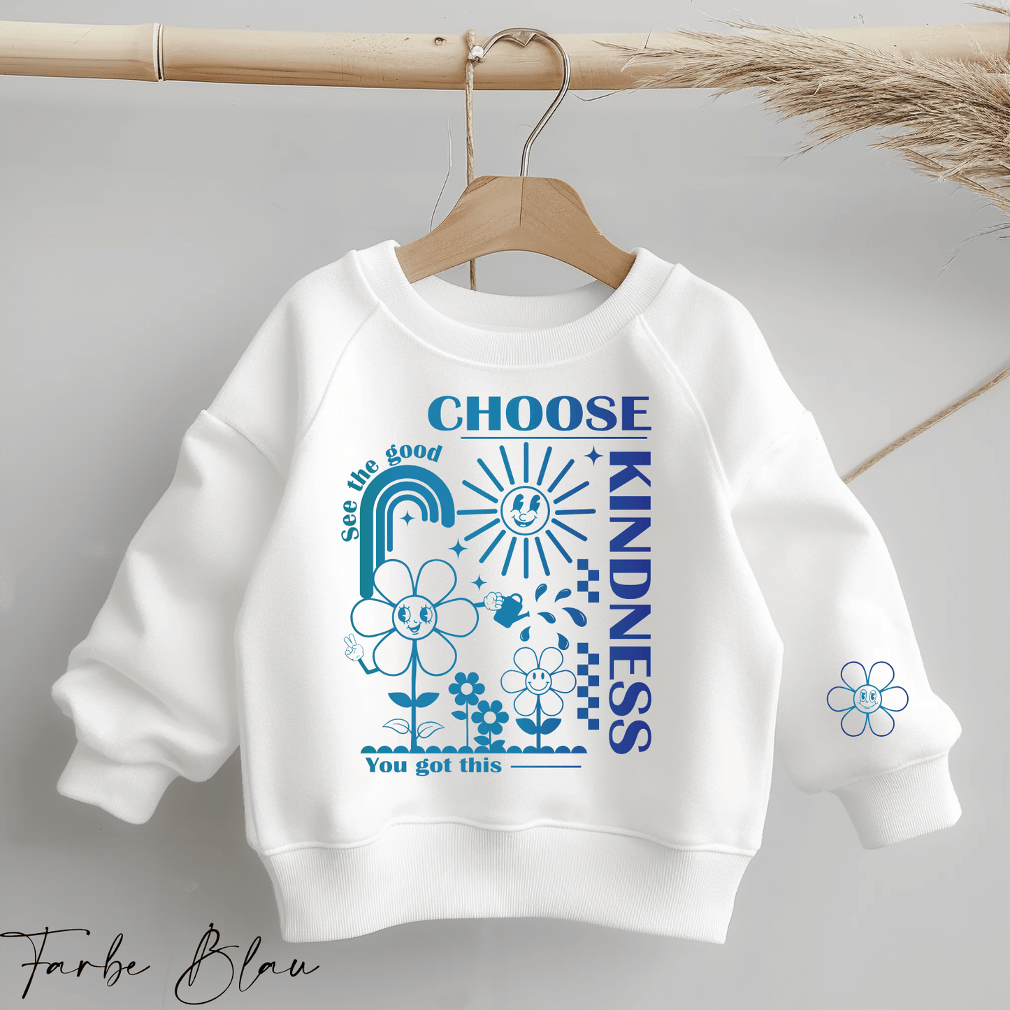 Choose Kindness- Statement Spruch | Bügelbild 2-Teilig