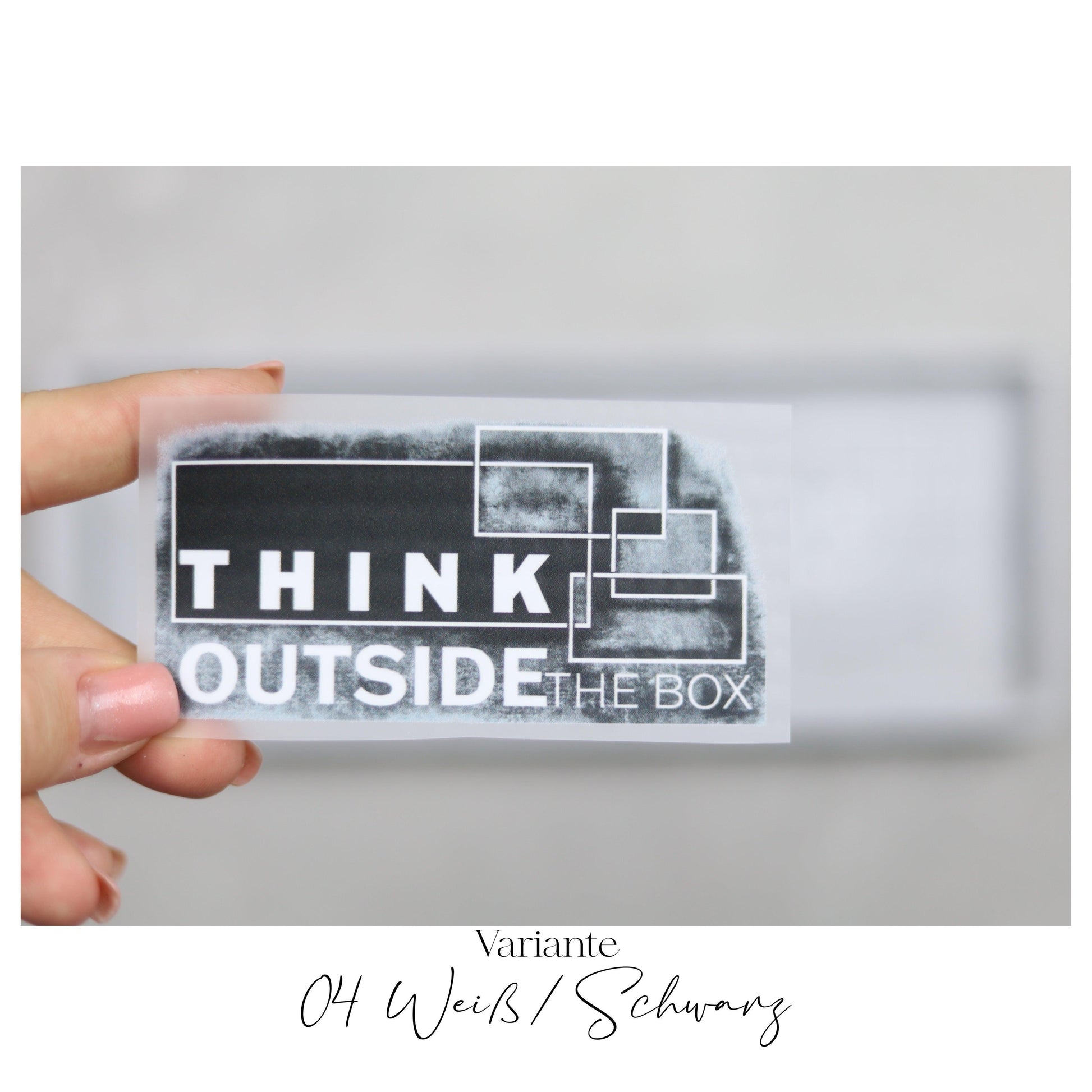 Bügelbild "Think outside the box"