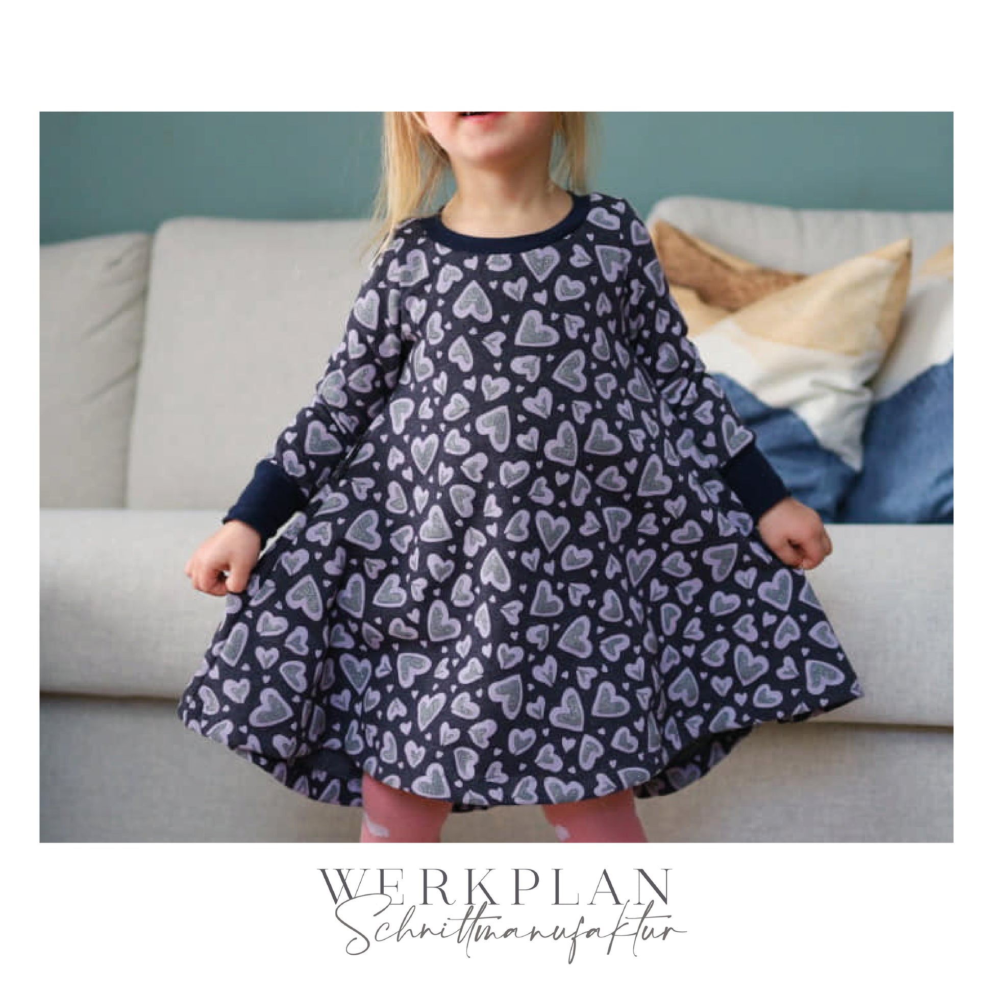 Little LadyWERK | Ganzjahres Kleid & Tunika | Kids & Teens - 74 bis 164 | A0 & A4 | Beamer - Werkplan.Schnittmanufaktur