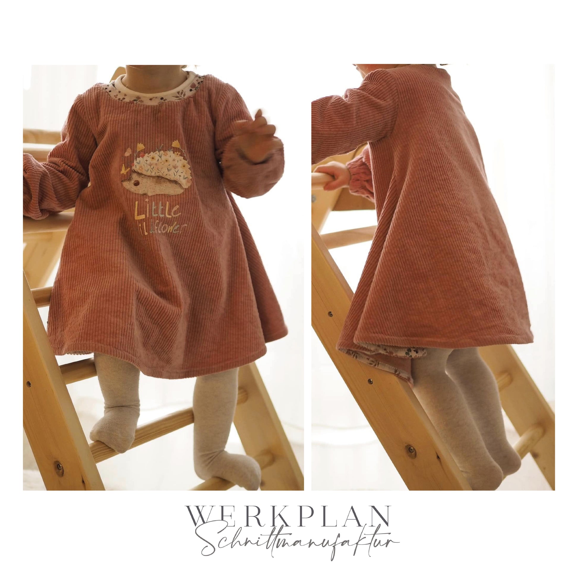 Little LadyWERK | Ganzjahres Kleid & Tunika | Kids & Teens - 74 bis 164 | A0 & A4 | Beamer - Werkplan.Schnittmanufaktur