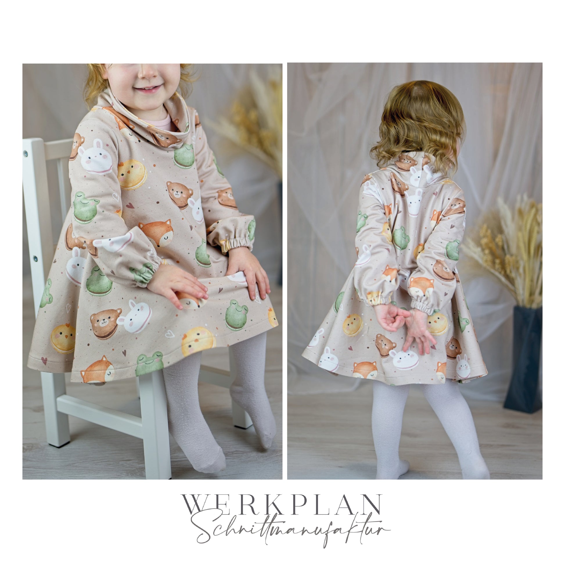 Little LadyWERK | Ganzjahres Kleid & Tunika | Kids & Teens - 74 bis 164 | A0 & A4 | Beamer - Werkplan.Schnittmanufaktur