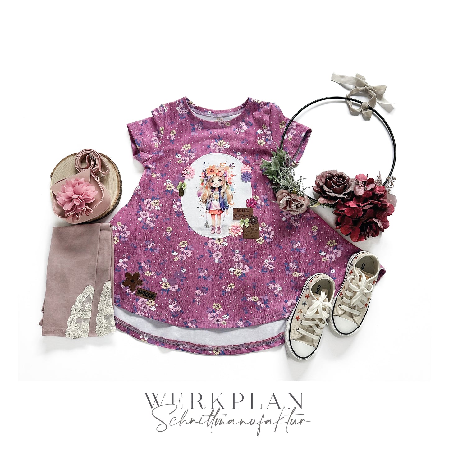 Little LadyWERK | Ganzjahres Kleid & Tunika | Kids & Teens - 74 bis 164 | A0 & A4 | Beamer - Werkplan.Schnittmanufaktur