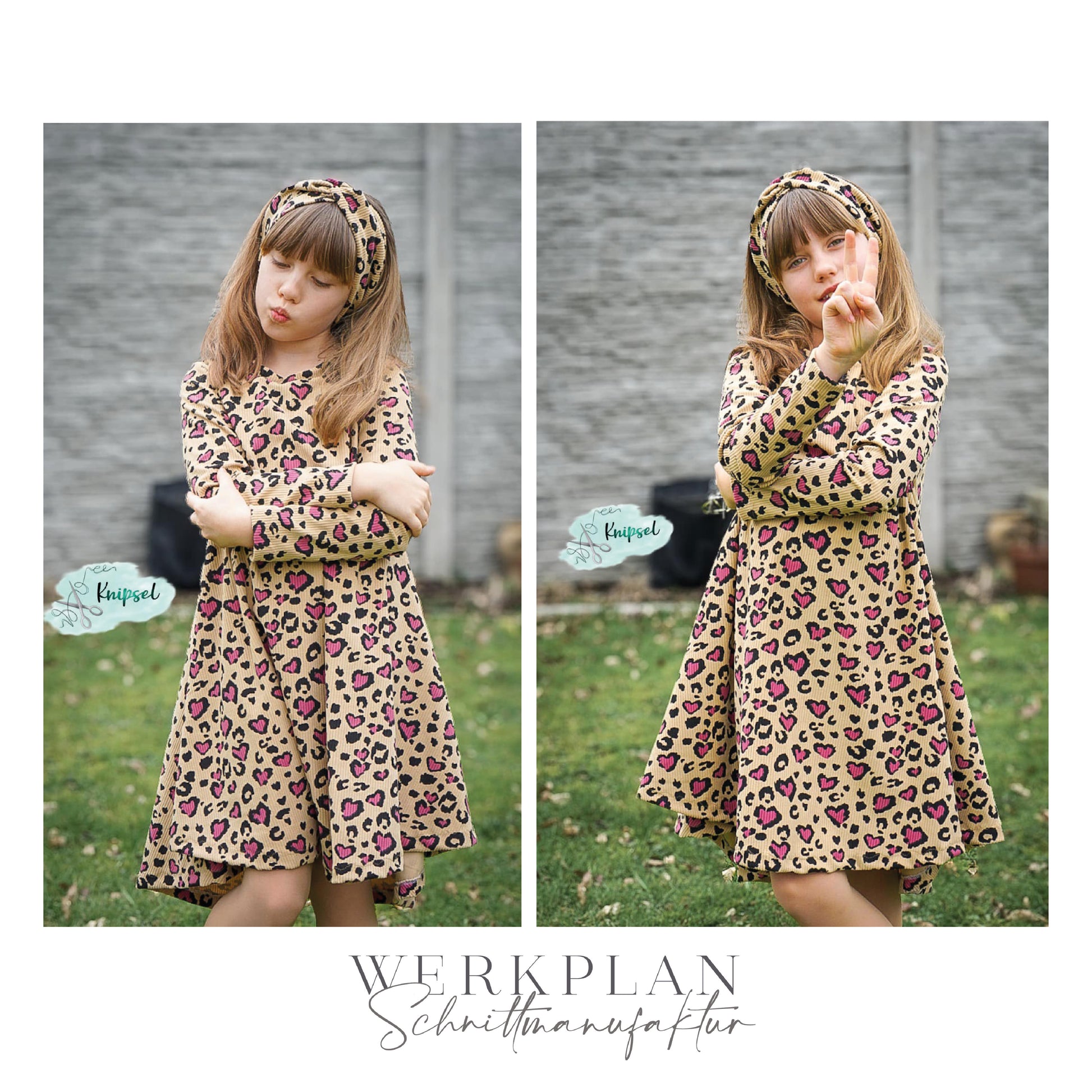 Little LadyWERK | Ganzjahres Kleid & Tunika | Kids & Teens - 74 bis 164 | A0 & A4 | Beamer - Werkplan.Schnittmanufaktur